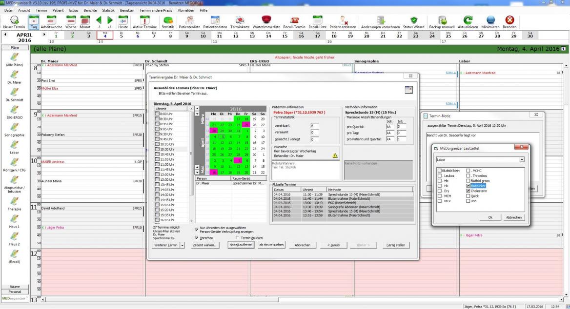 MEDorganizer Terminplaner-Software | Terminvergabe